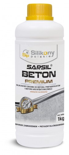 Silikony Polskie SARSIL BETON PREMIUM wodna emulsja silikonowa na bazie wodorozcieńczalnych drobnocząsteczkowych silanów