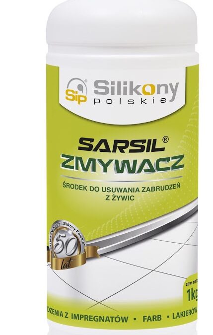 Silikony Polskie SARSIL ZMYWACZ preparat oparty na mieszaninie estrów i rozpuszczalników.